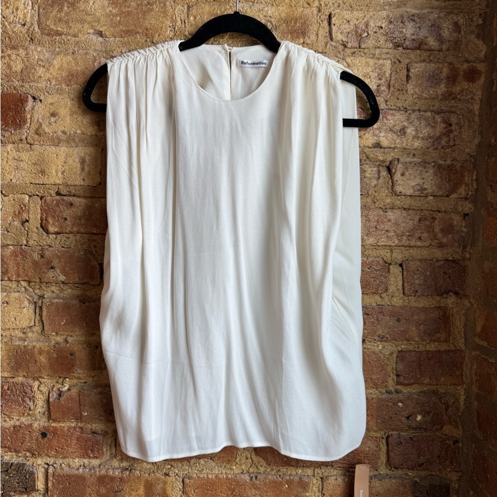 Reformation Tank Selene Top Ivory NWT